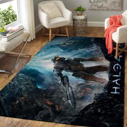 Halo Game Area Rug Gaming Home Decor Homebeautyus Area Rug Living Room Carpet Rug Regtangle Carpet Floor Decor Home Decor