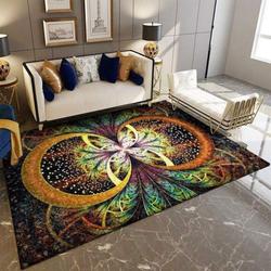 Harlequin Print Pattern Area Rug Living Room Rug Home Decor