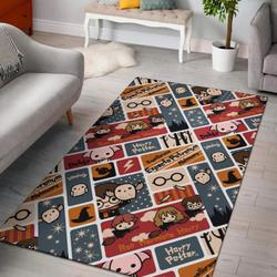 Harry Potter Chibi Pattern Area Rug Living Room Rug Home Decor Carpet