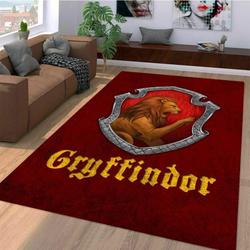 Harry Potter Gryffindor Area Rug Living Room Rug Home Decor Movie Ofd Hp03