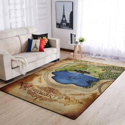 Harry Potter Hogwart Map Area Rug Living Room Rug Home Decor Geeky Carpet Floor Decor