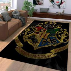 Harry Potter Hogwarts Area Rug Living Room Rug Home Decor Movie Floor Decor Hp01