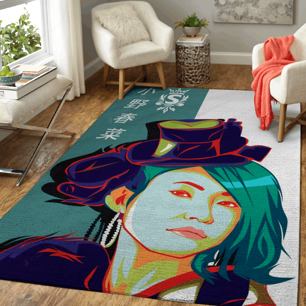 Haruna Ono Pop Art Japanese Music Art For Fans Area Rug Living Room Carpet Rug Regtangle Carpet Floor Decor Home Decor