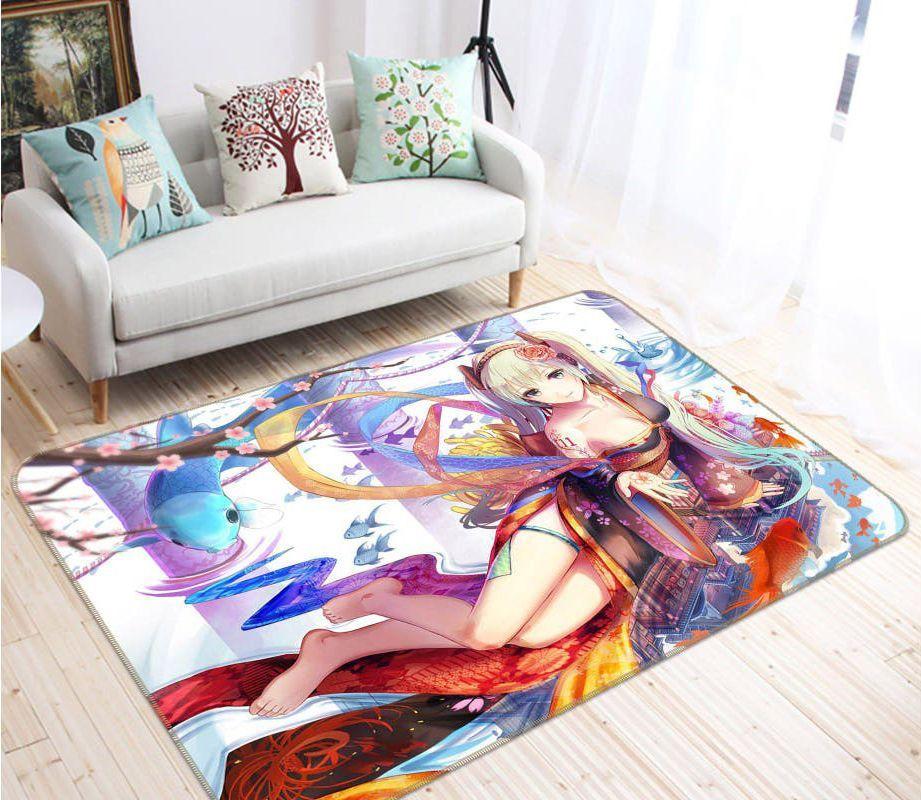 Hatsune Miku Anime 19 Area Rug Living Room And Bed Room Rug Rug Regtangle Carpet Floor Decor Home Decor