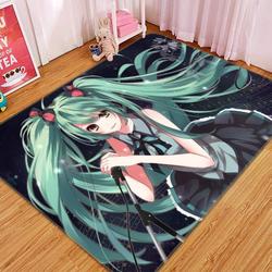 Hatsune Miku Anime 35 Area Rug Living Room And Bed Room Rug Rug Regtangle Carpet Floor Decor Home Decor