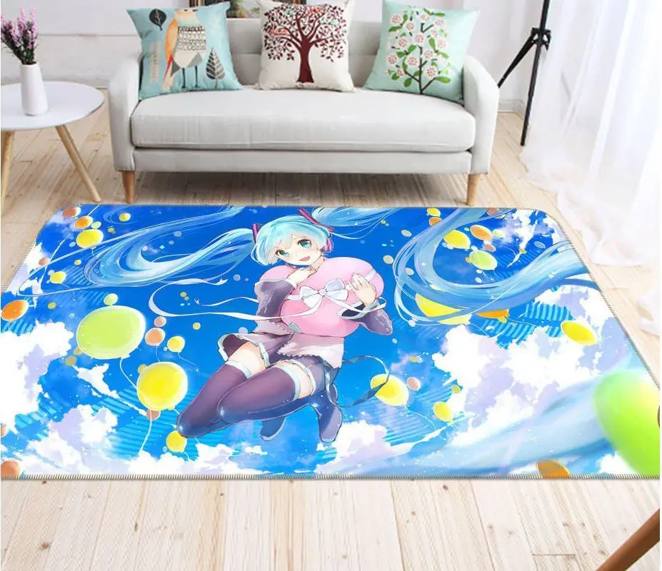 Hatsune Miku Anime 54 Area Rug Living Room And Bed Room Rug Rug Regtangle Carpet Floor Decor Home Decor