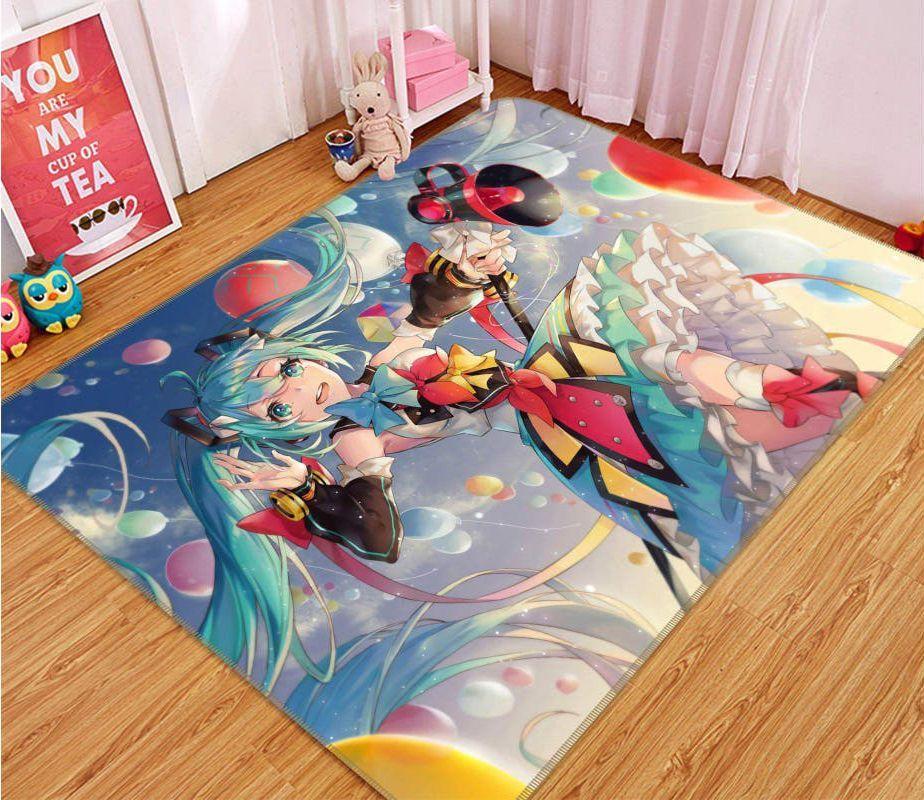 Hatsune Miku Anime 58 Area Rug Living Room And Bed Room Rug Rug Regtangle Carpet Floor Decor Home Decor