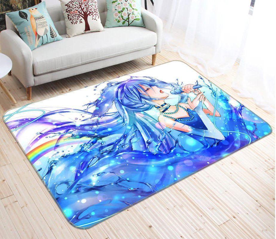 Hatsune Miku Anime 61 Area Rug Living Room And Bed Room Rug Rug Regtangle Carpet Floor Decor Home Decor