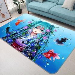 Hatsune Miku Anime 62 Area Rug Living Room And Bed Room Rug Rug Regtangle Carpet Floor Decor Home Decor