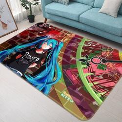 Hatsune Miku Anime 65 Area Rug Living Room And Bed Room Rug Rug Regtangle Carpet Floor Decor Home Decor