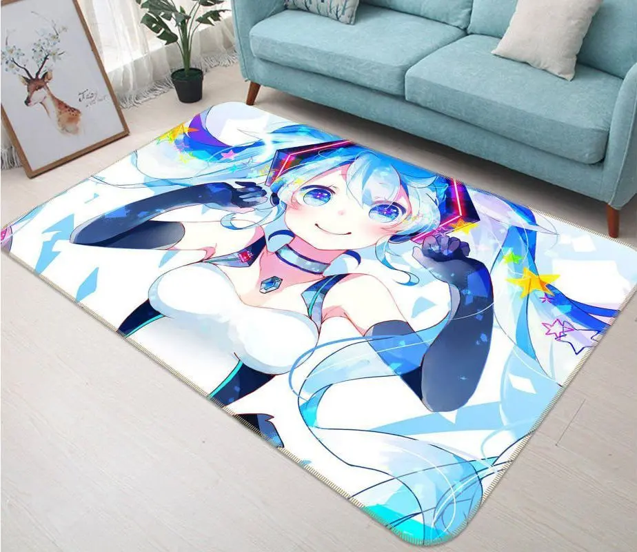 Hatsune Miku Anime 69 Area Rug Living Room And Bed Room Rug Rug Regtangle Carpet Floor Decor Home Decor