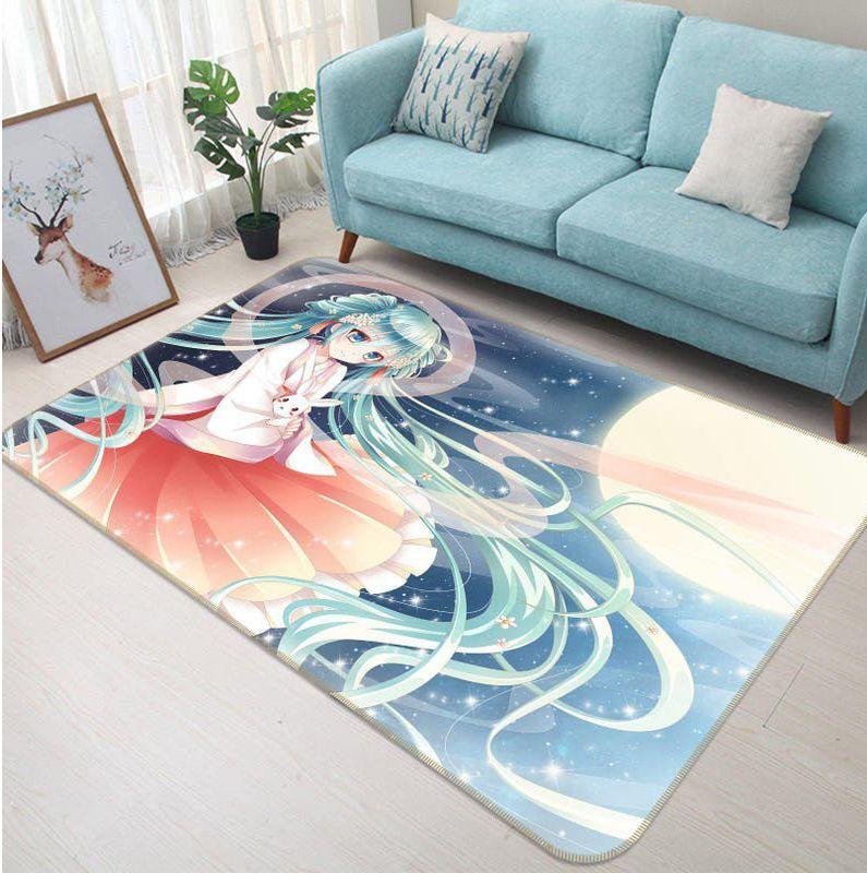 Hatsune Miku Anime 7 Area Rug Living Room And Bed Room Rug Rug Regtangle Carpet Floor Decor Home Decor