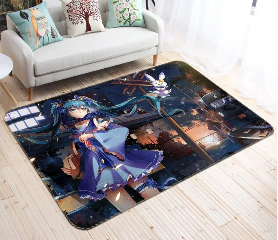 Hatsune Miku Anime 70 Area Rug Living Room And Bed Room Rug Rug Regtangle Carpet Floor Decor Home Decor