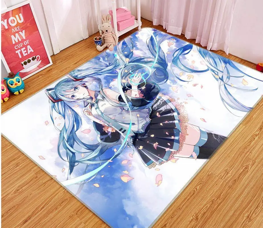Hatsune Miku Anime 78 Area Rug Living Room And Bed Room Rug Rug Regtangle Carpet Floor Decor Home Decor