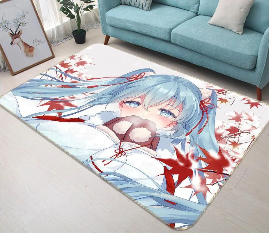 Hatsune Miku Anime 8 Area Rug Living Room And Bed Room Rug Rug Regtangle Carpet Floor Decor Home Decor