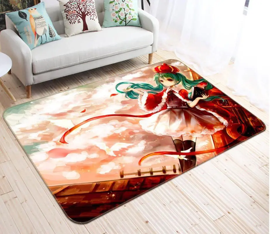 Hatsune Miku Anime 84 Area Rug Living Room And Bed Room Rug Rug Regtangle Carpet Floor Decor Home Decor