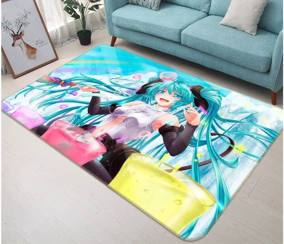 Hatsune Miku Anime 86 Area Rug Living Room And Bed Room Rug Rug Regtangle Carpet Floor Decor Home Decor