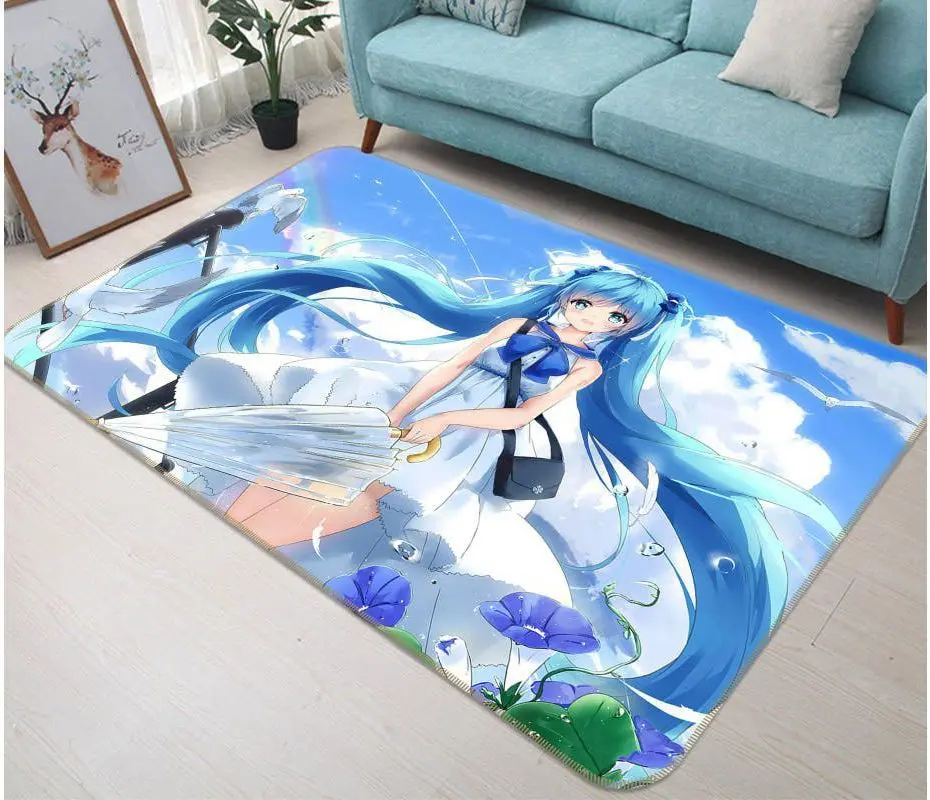 Hatsune Miku Anime 88 Area Rug Living Room And Bed Room Rug Rug Regtangle Carpet Floor Decor Home Decor