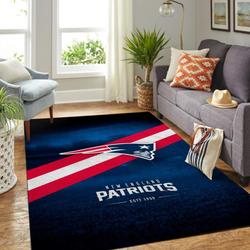 New England Patriots NFL Team Logo Carpet Rug Living Room F102144