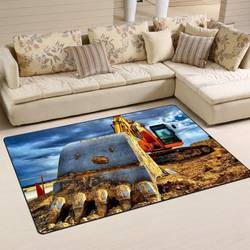 Heavy Equipment Area Rug Living Room Rug Home Decor 02686 Home Decor Bedroom Living Room Decor