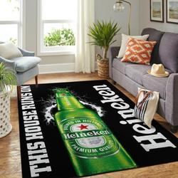Heineken Area Rug This House Runs On Ofd 2003096 Area Rug Living Room Carpet Rug Regtangle Carpet Floor Decor Home Decor