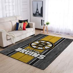 NHL Boston Bruins Area Rug Living Room Rug Home Decorhome Decorbedroom
