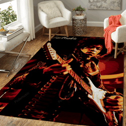Hendrix Jimi Music Rock Jimi Hendrix Art For Fans Area Rug Living Room Carpet Rug Regtangle Carpet Floor Decor Home Decor