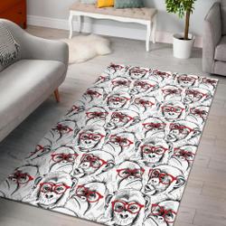 Heron Floral Pattern Print Area Rug Living Room Rug Home Decor