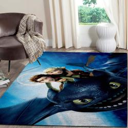 Hiccup And Toothless Area Rugs Living Room Carpet Christmas Gift Rug Regtangle Carpet Floor Decor Home Decor