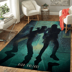 High Voltage Music Legends Art For Fans Area Rug Living Room Carpet Rug Regtangle Carpet Floor Decor Home Decor