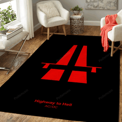 Highway To Hell Music Art For Fans Area Rug Living Room Carpet Rug Regtangle Carpet Floor Decor Home Decor