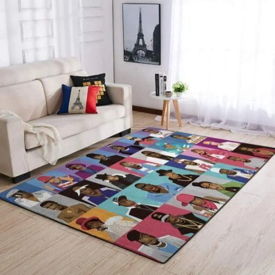 Hip Hop Legends Cartoon Area Rug Living Room Rug Home Decor Music Ofd 02117