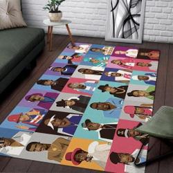 Hip Hop Legends Cartoon Area Rug Music Rug Regtangle Carpet Floor Decor Home Decor