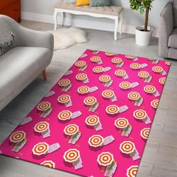 Hippo Cute Print Pattern Area Rug Living Room Rug Home Decor