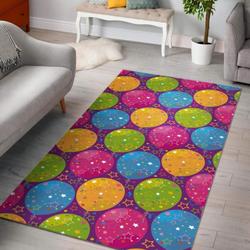 Hot Air Balloon Colorful Pattern Print Area Rug Living Room Rug Home Decor