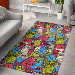 Hot Dog Print Pattern Area Rug Living Room Rug Home Decor