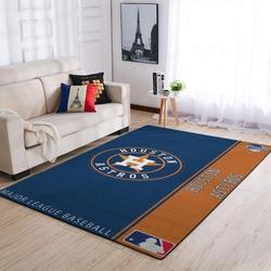 Houston Astros Area Rug Mlb Baseball Team Logo Carpet Living Room Rugs V4272