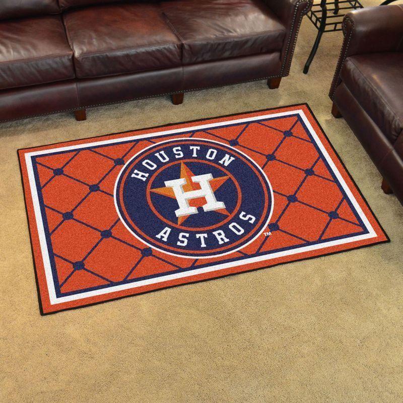 Houston Astros Mlb Baseball Area Rug Baseball Rug Regtangle Carpet V8388