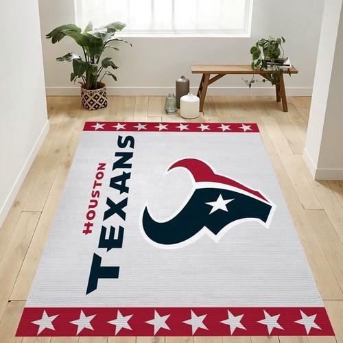 Houston Texans Banner Nfl Logo Area Rug For Gift Bedroom Rug Us Gift D