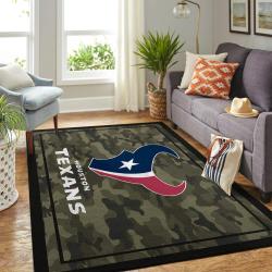 Houston Texans Nfl Camo Style Living Room Carpet Home Rug Regtangle Carpet