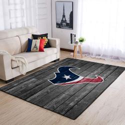 Houston Texans Nfl Football Living Room Carpet Wooden Home Rug Regtangle Carpet