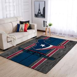 Houston Texans Nfl Football Living Room Carpet Wooden Rug Regtangle Carpet