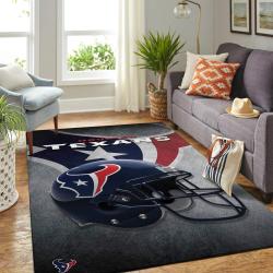 Houston Texans Nfl Team Helmet Living Room Sports Rug Regtangle Carpet