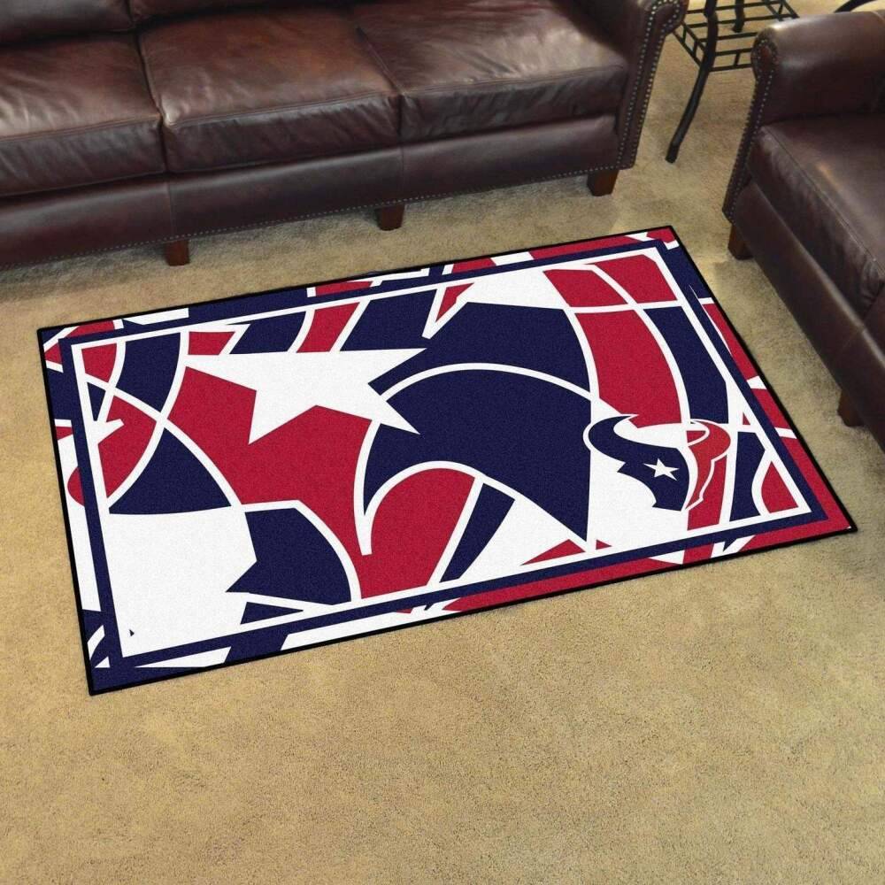 Houston Texans Rug Football Rug Rug Regtangle Carpet Floor Decor Home Decor