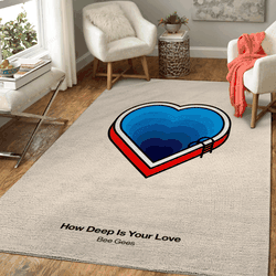 How Deep Is Your Love Music Art For Fans Area Rug Living Room Carpet Rug Regtangle Carpet Floor Decor Home Decor