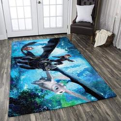 How To Train Your Dragon Area Rug Living Room Rug Home Decor Movie Ofd 101116