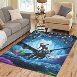 How To Train Your Dragon Area Rug Living Room Rug Home Decor Movie Ofd 101119