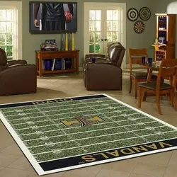 Idaho Vandals Home Field Area Rug Football Team Logo Carpet Living Room Rugs Rug Regtangle Carpet Floor Decor Home Decor