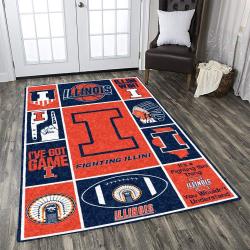 NCAA Illinois Fighting Illini 1 Dhcdhc Ld2709 Rug Living Room Rug Home Decor