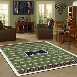 NCAA Illinois Fighting Illini Football Living Room Carpet Regtangle Carpet 1